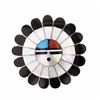 Image 1 : Vintage Multi Stone Inlay Sun Face Pin