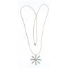 Image 1 : Vintage Turquoise Inlay Pendant & Silver Necklace