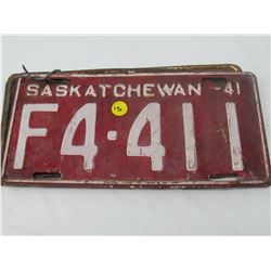 1976 SASK LICENSE PLATES x 3
