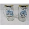 Image 3 : 4 BEER STEINS (2 NWT, 1 EA BLACK LABEL, LABATT)