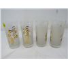 Image 2 : LOT OF 5 (4 MATCHING GLASSES) & JUICE PITCHER