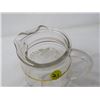 Image 6 : LOT OF 5 (4 MATCHING GLASSES) & JUICE PITCHER