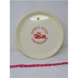 ADVERTISING SERVING TRAY (GRIMES SALES, LAMPMAN, SK) *13”*