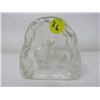Image 1 : GLASS PAPER WEIGHT (POLAR BEARS)