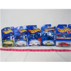 LOT OF 5 HOT WHEELS (N.O.S.)