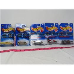 LOT OF 5 HOT WHEELS (N.O.S.)