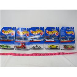 LOT OF 5 HOT WHEELS (N.O.S.)