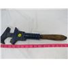 Image 1 : LOT INCLUDING WOOD HANDLED ADJUSTABLE WRENCH AND MONKEY WRENCH