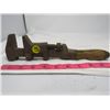 Image 3 : WOOD HANDLED MONKEY WRENCH (ADJUSTABLE) *FUNCTIONAL*