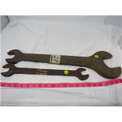 LOT OF 2 LARGE WRENCHES
