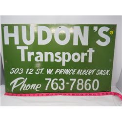 ADVERTISING SIGN (HUDON’S TRANSPORT)