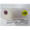 Image 1 : RUBY (WINE, OPAQUE, OVAL) *CARAT WEIGHT 4.10*