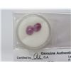 Image 2 : LOT OF 2 CABOCHON RUBY (CHERRY RED, OPAQUE, OVAL CAB) *CARAT WEIGHT 4.51*