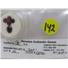Image 1 : LOT OF 5 GARNETS (RUSTY RED, SEMITRANS, ROUND, OVAL) *CARAT WEIGHT 4.14*