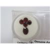 Image 2 : LOT OF 5 GARNETS (RUSTY RED, SEMITRANS, ROUND, OVAL) *CARAT WEIGHT 4.14*