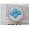 Image 2 : LOT OF 4 TURQUOISE (TURQUOISE, OVAL CAB) *CARAT WEIGHT 6.30*