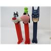Image 4 : LOT OF 7 CANDY DISPENSERS (6 PEZ & 1 UNKNOWN W/CANDY) *DONALD DUCK, PLUTO, ETC* LAMBCHOP, BATMAN ETC