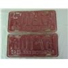 Image 2 : LOT OF 2 LICENSE PLATES (SASKATCHEWAN) *1949*