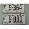 Image 1 : LOT OF 2 LICENSE PLATES (SASKATCHEWAN) *1959*