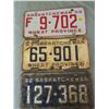 Image 1 : LOT OF 3 LICENSE PLATES (SASKATCHEWAN) *1957-58-62*
