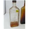 Image 2 : LOT OF 4 GLASS MEDICINE BOTTLES (1-FLATBACK BOTTLE, RAWLEIGHS ETC…)