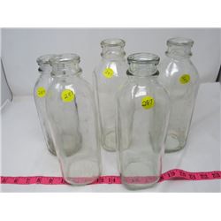 5 MILK BOTTLES