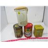 Image 1 : LOT OF 4 TINS (TIM HORTONS, FRY’S COCOA, CALLARD, TIN PIGGY BANK)