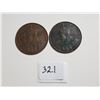 Image 2 : 1929 AND 1936 NEWFOUNDLAND ONE CENT COINS TOKEN