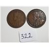 Image 2 : 1913 AND 1917 NEWFOUNDLAND ONE CENT COINS TOKEN