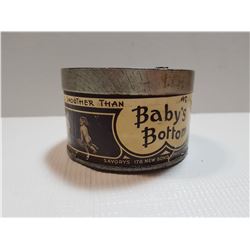 baby's bottom tobacco RARE BABY BOTTOM TOBACCO TIN baby's bottom tobacco RARE BABY BOTTOM TOBACCO TIN