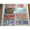 Image 1 : LOT OF 8 VARIOUS LICENSE PLATES (SMALL MOTORCYCLE)