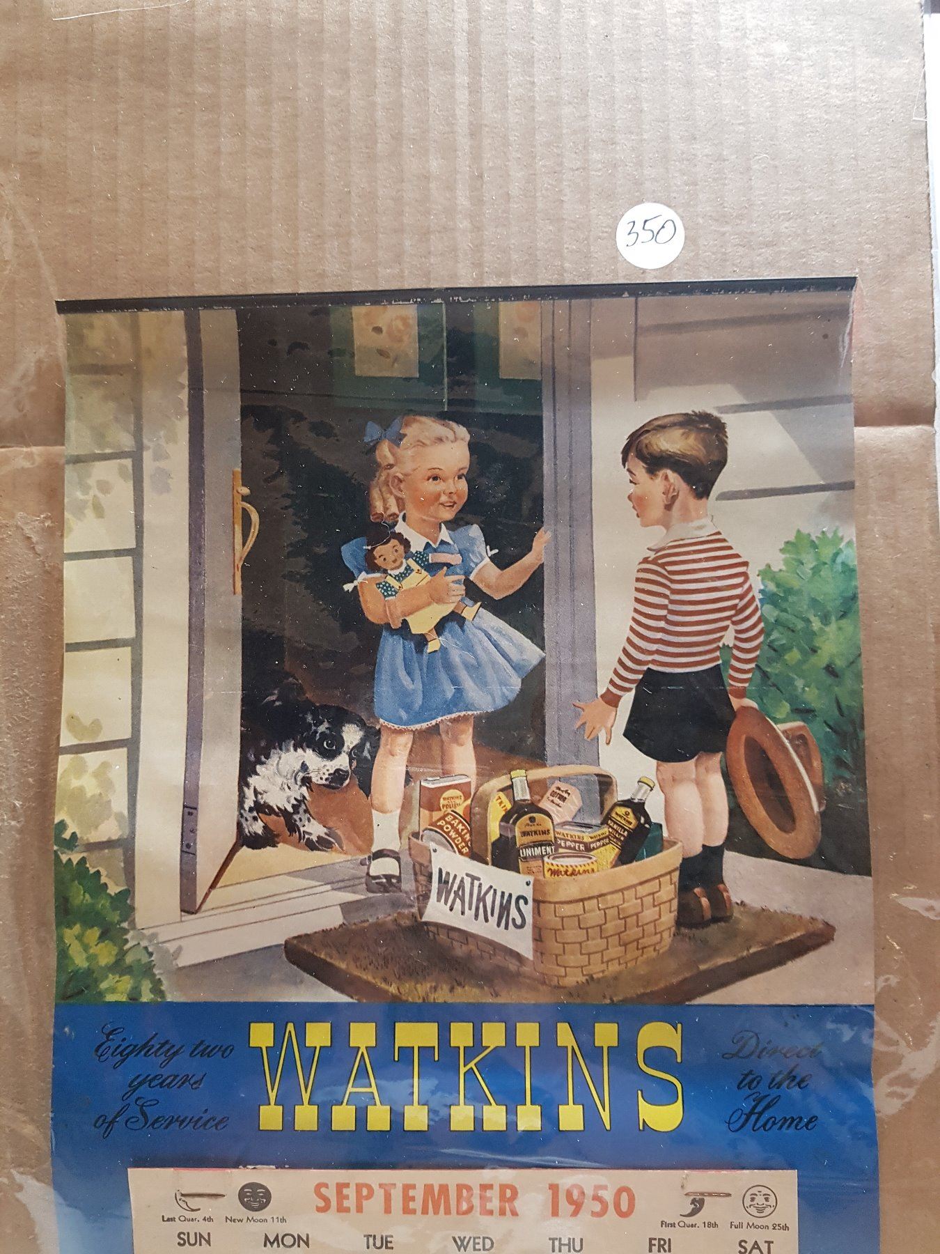 1950 WALDHEIM WATKINS CALENDAR 1950-waldheim-watkins-calendar