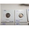 Image 2 : LOT OF 5 FIVE CENT COINS *1880,89,70,71 AND 1900*