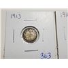 Image 2 : 1913, 1914 5 CENT SILVER COINS