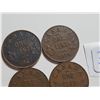 Image 3 : 1927-28-29-30 ONE CENT COINS