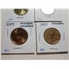 Image 2 : UNC 4 SPECIAL LOONIES (CANADIANS, PEACE, PARLIAMENT, VOTE)