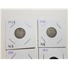 Image 3 : 1928, 29, 30, 31 SILVER TEN CENT COINS