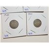 Image 2 : 1918, 19, 20, 21  SILVER TEN CENT COINS