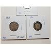 Image 2 : 1909, 10, 11  SILVER TEN CENT COINS