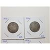Image 2 : 1933, 34, 35, 36 SILVER TWENTY FIVE CENT COINS