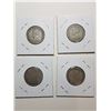 Image 4 : 1933, 34, 35, 36 SILVER TWENTY FIVE CENT COINS