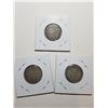 Image 3 : 1928, 29, 31 SILVER TWENTY FIVE CENT COINS