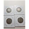 Image 3 : 1917, 18, 19, 20 SILVER TWENTY FIVE CENT COINS
