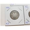 Image 2 : 1912, 14, 16 SILVER TWENTY FIVE CENT COINS