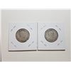 Image 2 : 1909, 1910 SILVER TWENTY FIVE CENT COINS (EDWARDS)
