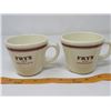 Image 1 : LOT OF 2 DURALING FRY COCOA STONEWARE MUGS