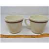 Image 3 : LOT OF 2 DURALING FRY COCOA STONEWARE MUGS
