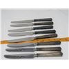 Image 2 : LOT OF 8 STERLING BUTTER KNIVES