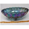 Image 3 : CARNIVAL GLASS SERVING BOWL (BLUE)