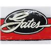 Image 2 : TIN GATES AUTO SIGN ( 17”X7 “) * VINTAGE *